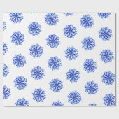 Sneeuwvlokken Verpakkingspapier Cadeaupapier (Vlak)