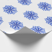 Sneeuwvlokken Verpakkingspapier Cadeaupapier (Hoek)