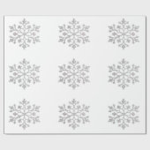 Sneeuwvlokken Verpakkingspapier Cadeaupapier (Vlak)