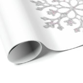 Sneeuwvlokken Verpakkingspapier Cadeaupapier (Rol Hoek)