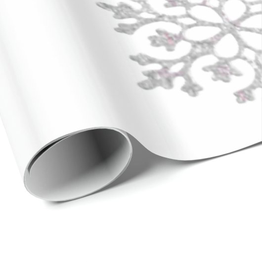 Sneeuwvlokken Verpakkingspapier Cadeaupapier (Rol Hoek)