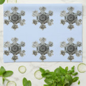 Sneeuwvlokken Violet Keuken Handdoeken (Gevouwen)