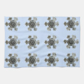 Sneeuwvlokken Violet Keuken Handdoeken (Horizontaal)