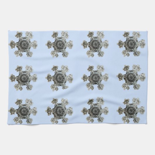 Sneeuwvlokken Violet Keuken Handdoeken (Horizontaal)