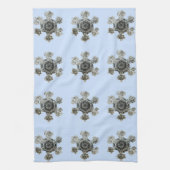 Sneeuwvlokken Violet Keuken Handdoeken (Verticaal)