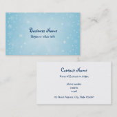 Sneeuwvlokken Visitekaartje (Voorkant / Achterkant)