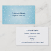 Sneeuwvlokken Visitekaartje (Voorkant / Achterkant)