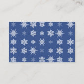 Sneeuwvlokken Visitekaartje (Achterkant)