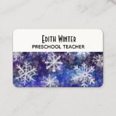 Sneeuwvlokken Visitekaartje (Voorkant)