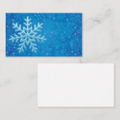 Sneeuwvlokken Visitekaartjes (Voorkant / Achterkant)
