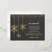 Sneeuwvlokken Vlamvloeren Vakantiek Briefkaart Fol (Voorkant / Achterkant)