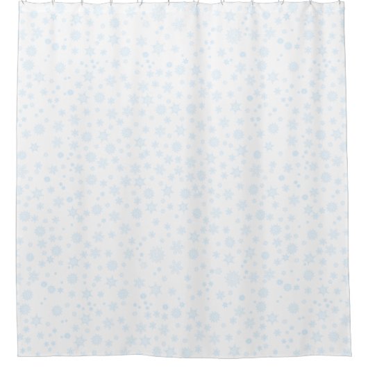 Sneeuwvlokken (voeg uw favoriete kleurenachtergron douchegordijn (Voorkant)