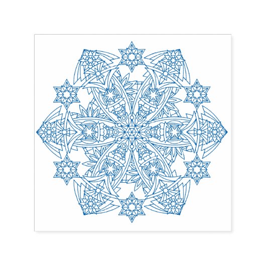 Sneeuwvlokken voor altijd zelf Inking Rubber Stamp Zelfinktende Stempel (Design)