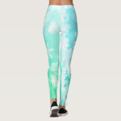 Sneeuwvlokken voor dames Leggings (Achterkant)