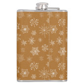 sneeuwvlokken voor kerst heupfles (Achterkant)