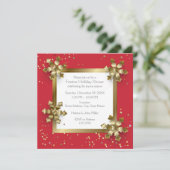 Sneeuwvlokken voor kerstfeestdagen kaart (Staand voorkant)