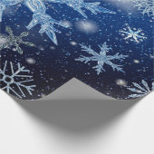 sneeuwvlokken voor kerstmis - verpakkingspapier cadeaupapier (Hoek)