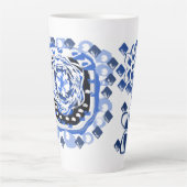 Sneeuwvlokken vreugde latte mok (Voorkant)