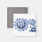 Sneeuwvlokken vreugde magneet (Voorkant / Achterkant)