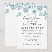 Sneeuwvlokken Vrijgezellenfeest Kaart (Voorkant / Achterkant)