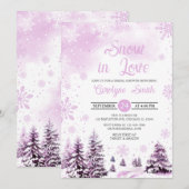 Sneeuwvlokken Vrijgezellenfeest van de sneeuwvlek Kaart (Voorkant / Achterkant)