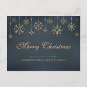 Sneeuwvlokken | Vroegere kerstfeestjes Briefkaart (Voorkant)