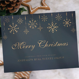 Sneeuwvlokken Vroegere kerstfeestjes Briefkaart