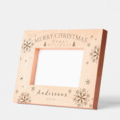 Sneeuwvlokken Vrolijk Kerstfeest Gegraveerde Lijstjes (Links)