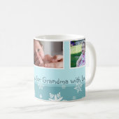 Sneeuwvlokken Vrolijke Kerstmis Oma Mok (Voorkant rechts)