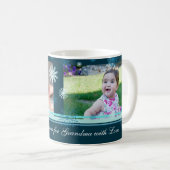 Sneeuwvlokken Vrolijke Kerstmis Oma Mok (Voorkant rechts)