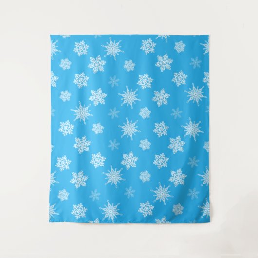 Sneeuwvlokken Wandkleed (Voorkant)