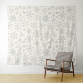 Sneeuwvlokken Wandkleed (In Situ (horizontaal))