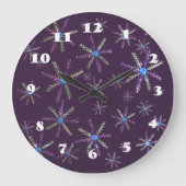 Sneeuwvlokken wandklok (Voorkant)