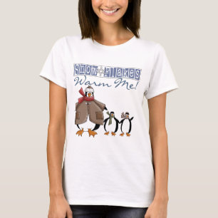 Sneeuwvlokken Warm Me Vakantie Tshirts en Cadeaus