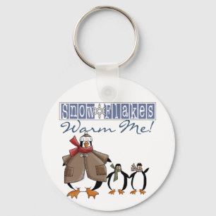 Sneeuwvlokken Warm Me Vakantie Tshirts en Cadeaus Sleutelhanger