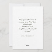 Sneeuwvlokken Waterverf Scandi Kerstpijnbomen Feestdagenkaart (Achterkant)