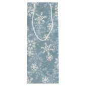 Sneeuwvlokken Wijn Cadeautas (Achterkant)