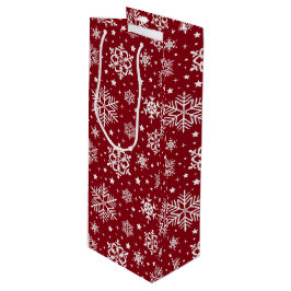 Sneeuwvlokken Wijn Cadeautas