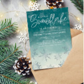 Sneeuwvlokken Winter Baby shower Kaart