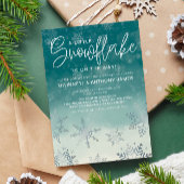 Sneeuwvlokken Winter Baby shower Kaart