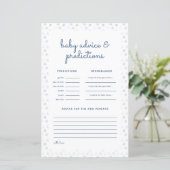 Sneeuwvlokken Winter Baby shower voorspellingen Ka (Staand voorkant)