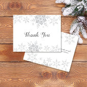 Sneeuwvlokken Winter Bruiloft Feest Bedankt