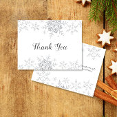Sneeuwvlokken Winter Bruiloft Feest Bedankt