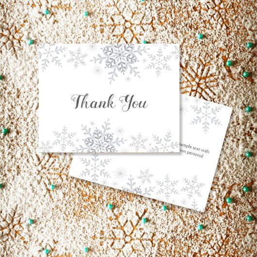 Sneeuwvlokken Winter Bruiloft Feest Bedankt