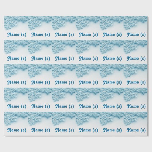 Sneeuwvlokken Winter Gift Wrapping papier (Vlak)