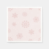 Sneeuwvlokken Winter Het is Koud Buiten Baby showe Servet (Voorkant)