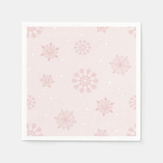 Sneeuwvlokken Winter Het is Koud Buiten Baby showe Servet (Voorkant)