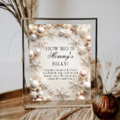 Sneeuwvlokken Winter Hoe groot is de buik van mama Poster