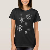 Sneeuwvlokken winter is hier en sneeuw t-shirt (Voorkant)