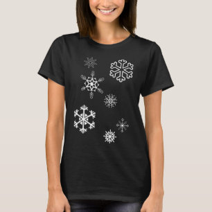 Sneeuwvlokken winter is hier en sneeuw t-shirt